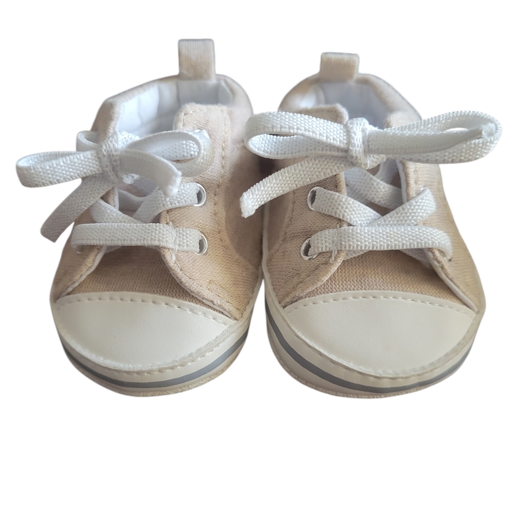 Child of Mine Beige and White Baby Sneakers